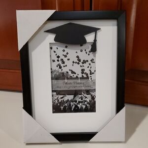 Graduation Photo Frame with Black Accents 4x6